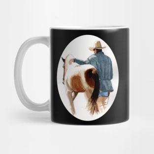 Rodeo Cowboy and His Horse Mug